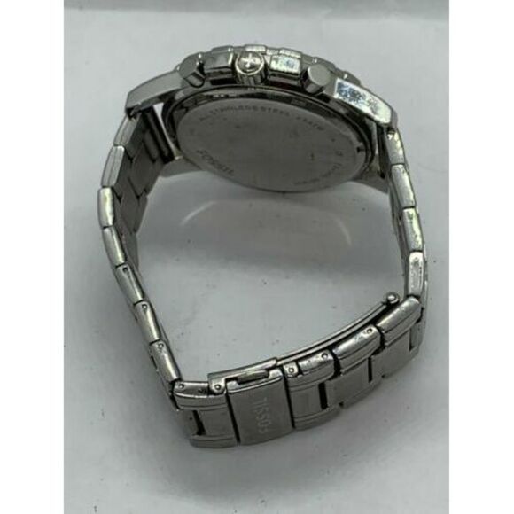 Fossil FS4542 Men's Watch Stainless Steel Bracelet Black Analog Dial 45mm D375 - Picture 9 of 9